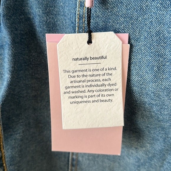 Avec Les Filles Puff Sleeve Denim Romper Shorts Size XS Blue - Picture 5 of 16